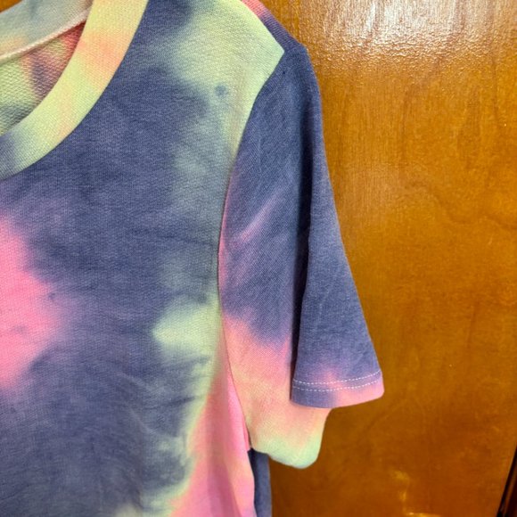 Flamingo Brand Mashup Tye‎ Dye Gray Stripe Top - Picture 4 of 12